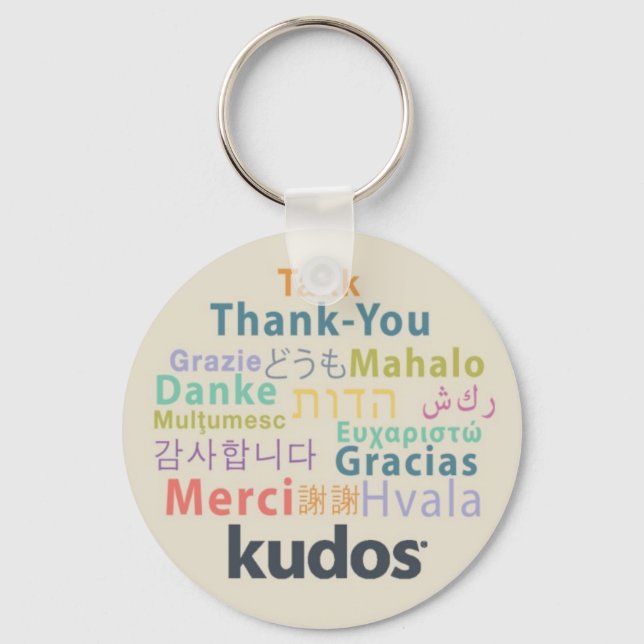 Porte-clés Merci Kudos® (Recto)