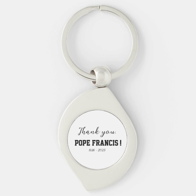 Porte-clés Merci, le pape François ! décédé Wind Chime (Devant)