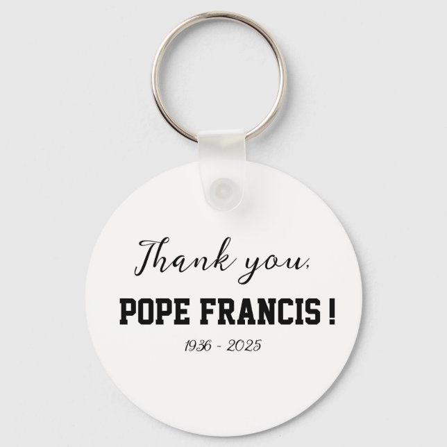 Porte-clés Merci, le pape François ! décédé Wind Chime (Recto)