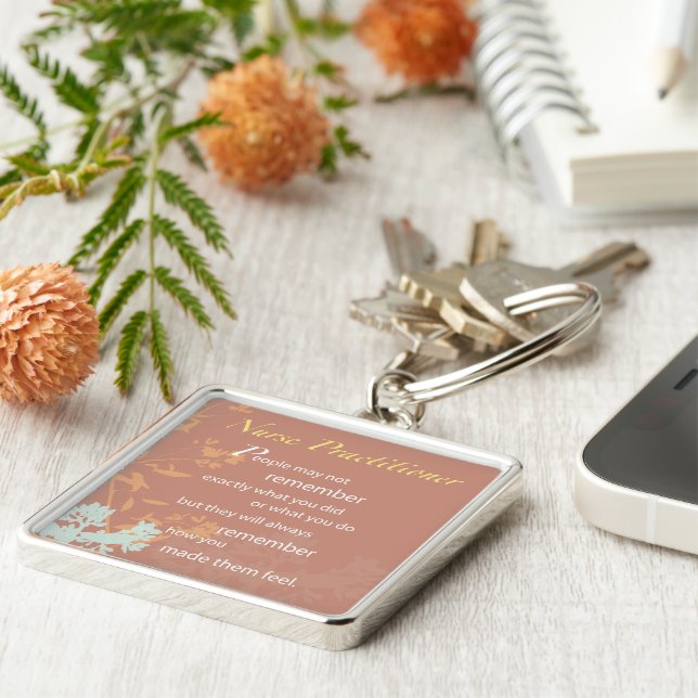 Porte-clés Merci Nurse Praticien, Brown (Côté)