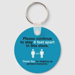 Porte-clés Merci Pour Pratiquer La Distance Sociale