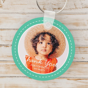 Porte-clés Merci Pour Venir Préppy Moderne Photo Personnalisé