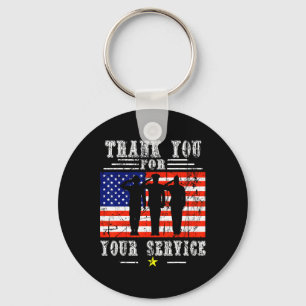 Porte-clés Merci pour vos services patriotiques - Anciens com