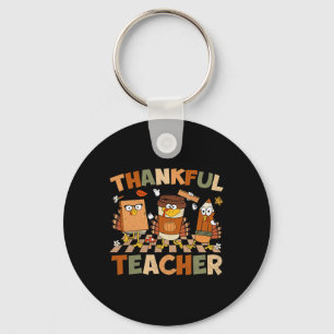 Porte-clés Merci Professeur Retro Super Thanksgiving Fall Wig