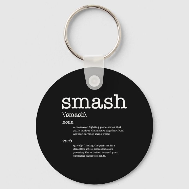 Porte-clés Merci Videogames Smash Définition Jeu Vidéo  (Recto)