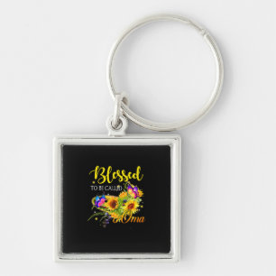 Porte-clés Mère Art Béni D'Être Appelé Tournesol Oma