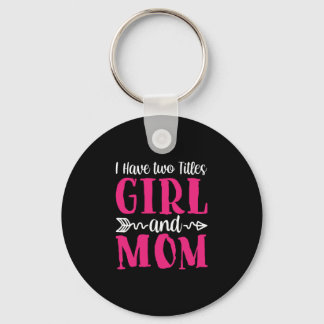 Porte-clés Mère Art Girl et maman