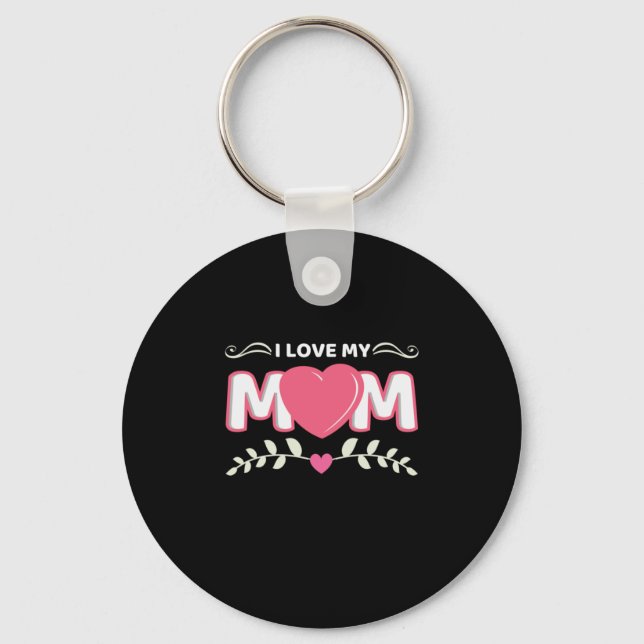 Porte-clés Mère Art I Love My Maman (Recto)