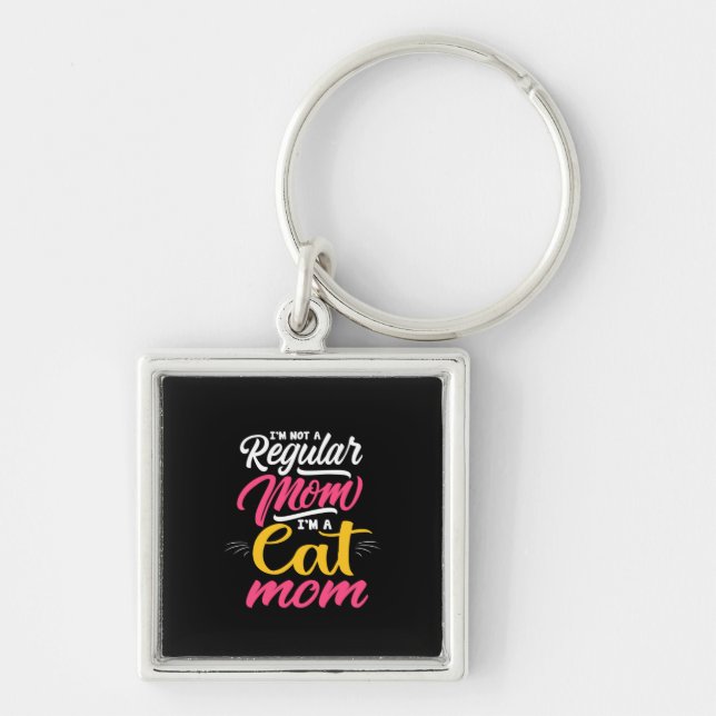 Porte-clés Mère Art Je Suis Chat Maman (Devant)