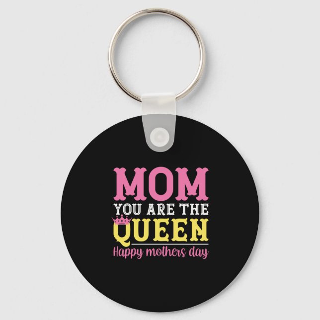 Porte-clés Mère Art Maman Tu Es Reine (Recto)