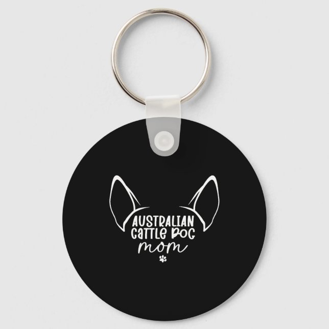 Porte-clés Mère australienne Cattle Dog (Recto)
