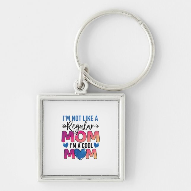 Porte-clés Mère Cadeau Je Suis Une Maman Cool (Devant)