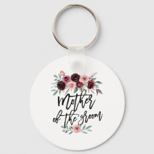 Porte-clés Mère de conception de fleurs de mariage de douche 
