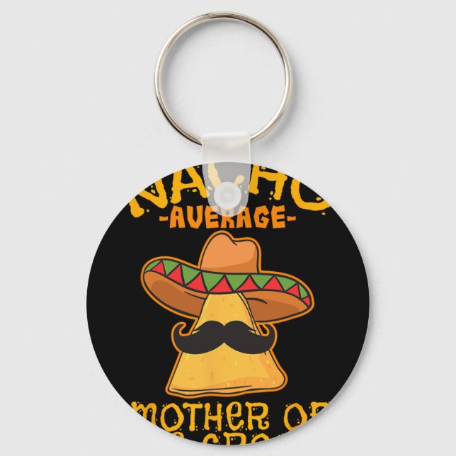 Porte-clés Mère de la mariée moyenne Nacho mexicaine Cinco De (Recto)