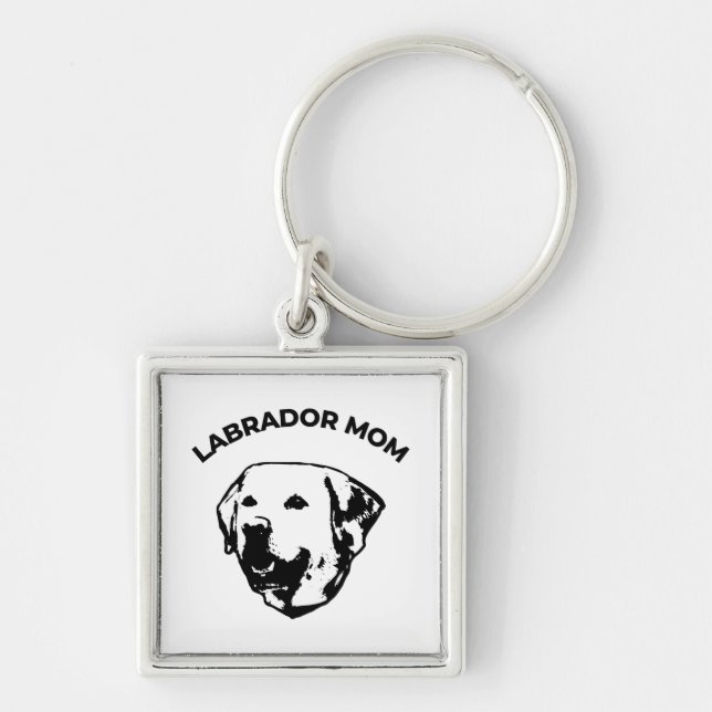 Porte-clés Mère de Labrador (Devant)