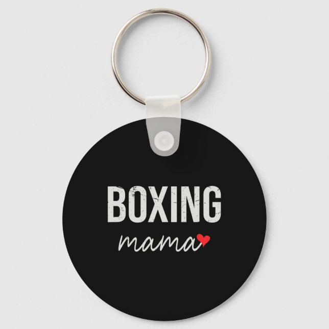 Porte-clés Mère Drôle Boxe - Mignonne Boxe Mama Cadeau Pour F (Recto)
