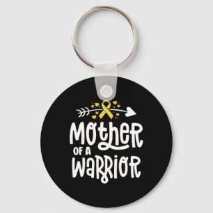 Porte-clés Mère D'Un Guerrier Cadeau Famille Enfance Cancer U