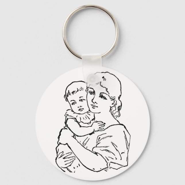 Porte-clés Mère et enfant (Recto)