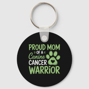 Porte-clés Mère fière d'un guerrier contre le cancer canin