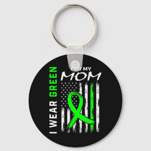 Porte-clés Mère Je Porte Vert Pour Ma Mère Maladie Du Rein Aw