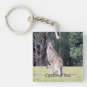 Porte-clés Mère Kangaroo avec bébé Joey dans sa poche