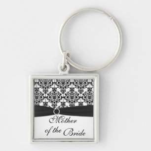 Porte-clés Mère noire et blanche du Porte - clé de mariée