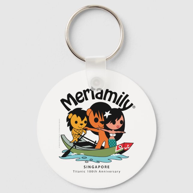 Porte-clés MERFAMILY® Singapour "Titanic Keepsaké" (Recto)