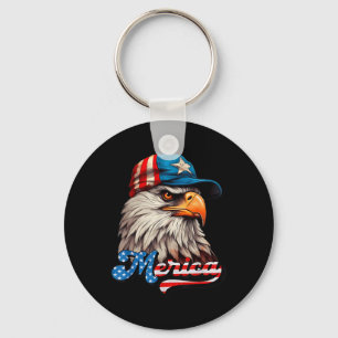 Porte-clés Merica - Aigle De Liberté Patriotique Usa - 4e De