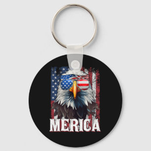 Porte-clés Merica - Aigle De Liberté Patriotique Usa - 4e De