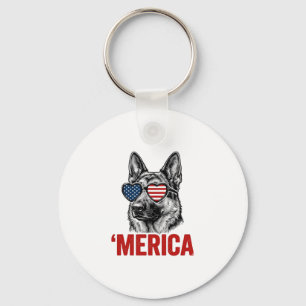 Porte-clés Merica Berger Allemand Drapeau Lunettes de Soleil