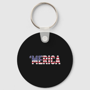 Porte-clés Merica - Drapeau patriotique États-Unis Amérique