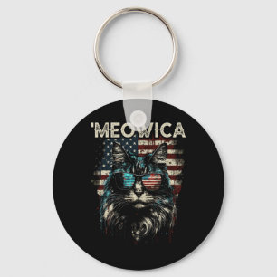 Porte-clés Merica Patriotique Maine Coon Chat