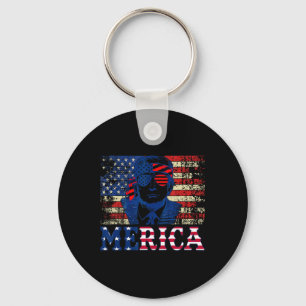 Porte-clés Merica Shirts Quatrième 4 juillet Trump American F