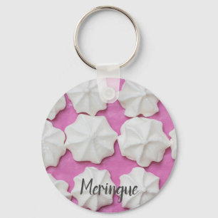 Porte-clés Meringues sur papier rose cadeau