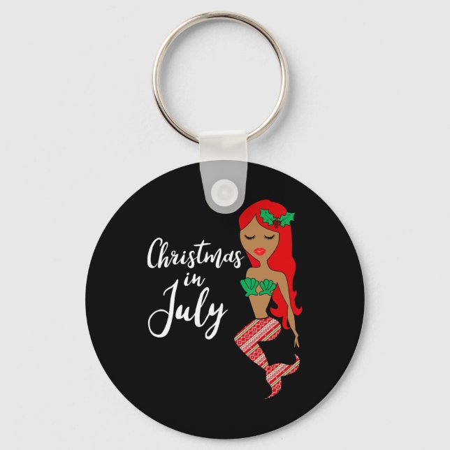 Porte-clés Mermaid Christmas In July  (Recto)