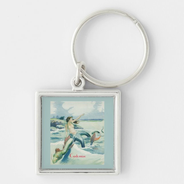 Porte-clés Mermaid Riding Serpent de mer Thunder_Cove (Devant)