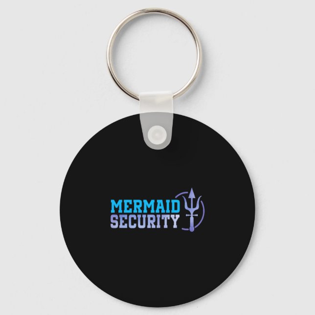 Porte-clés Mermaid Security Halloween Costume Dad Men Boy  (Recto)