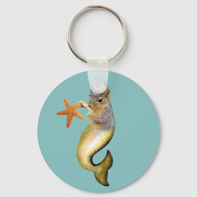 Porte-clés Mermaid Squirrel Keychain (Recto)