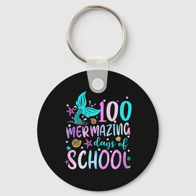 Porte-clés Mermaid Tail 100 Jours Mermazing de l'école (Recto)