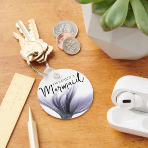 Porte-clés #MermaidLife Im Really a Mermaid   Purple Quote