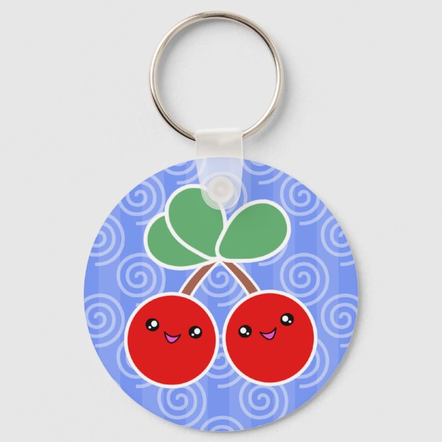 Porte-clés Merry Cherries Kawaii Porte - clé (Recto)