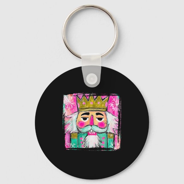 Porte-clés Merry Christmas Nutcracker Men Women Kids Xmas Paj (Recto)