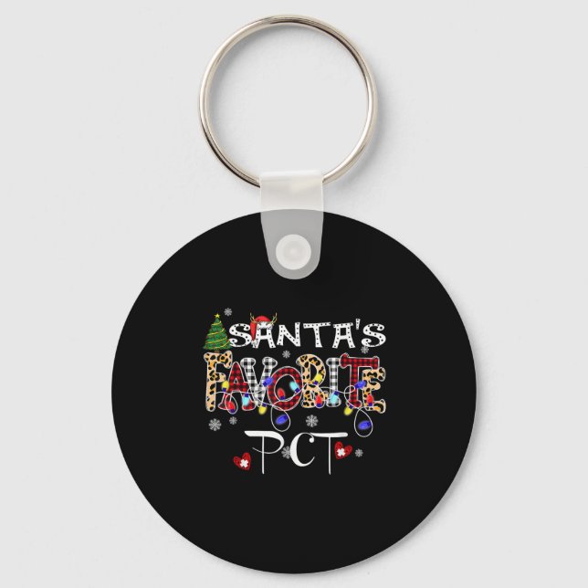Porte-clés Merry Christmas Santa's Favorite Pct Patient Care  (Recto)