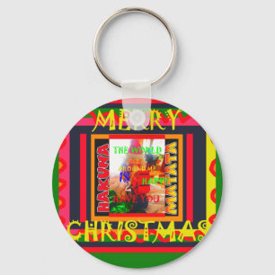 Porte-clés Merry Christmas The world around me is happy to ha