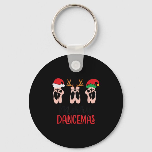 Porte-clés Merry Dancemas Ballet Dance Teacher Christmas Holi (Recto)