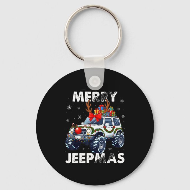 Porte-clés Merry Jeepmas Ugly Light Reindeer Christmas  (Recto)