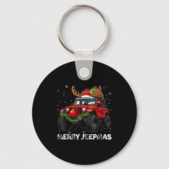 Porte-clés Merry Jeepmas Ugly Light Reindeer Christmas  (Recto)
