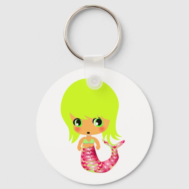 Porte-clés merveilleuse mermaid chibi 3 (Recto)