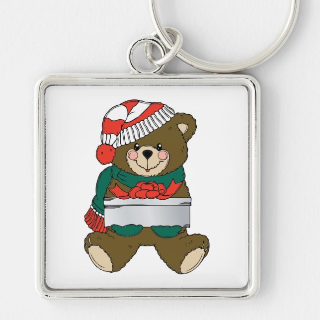 PORTE-CLÉS "MERY NOËL" TEDDDY BEAR (Devant)