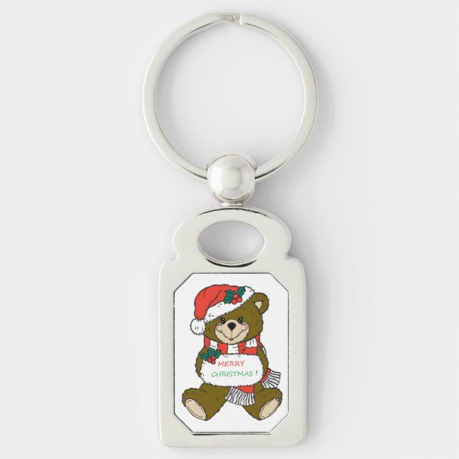 PORTE-CLÉS "MERY NOËL" TEDDDY BEAR (Devant)